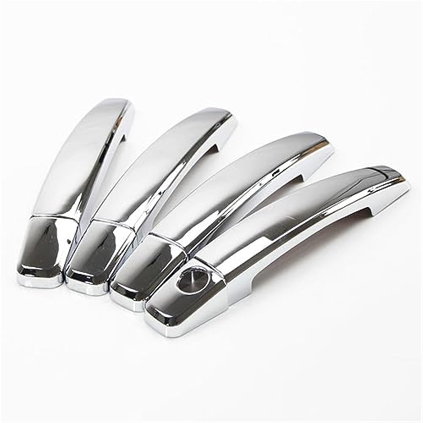 Rynplex Black Silver For Opel, Insignia Holden, For Vauxhall, Insignia, For Buick, Regal 2009-2016 Chrome Carbon Fiber Car Door Handle Cover Trim Stickers Car Exterior Door Handles(Black Silver)