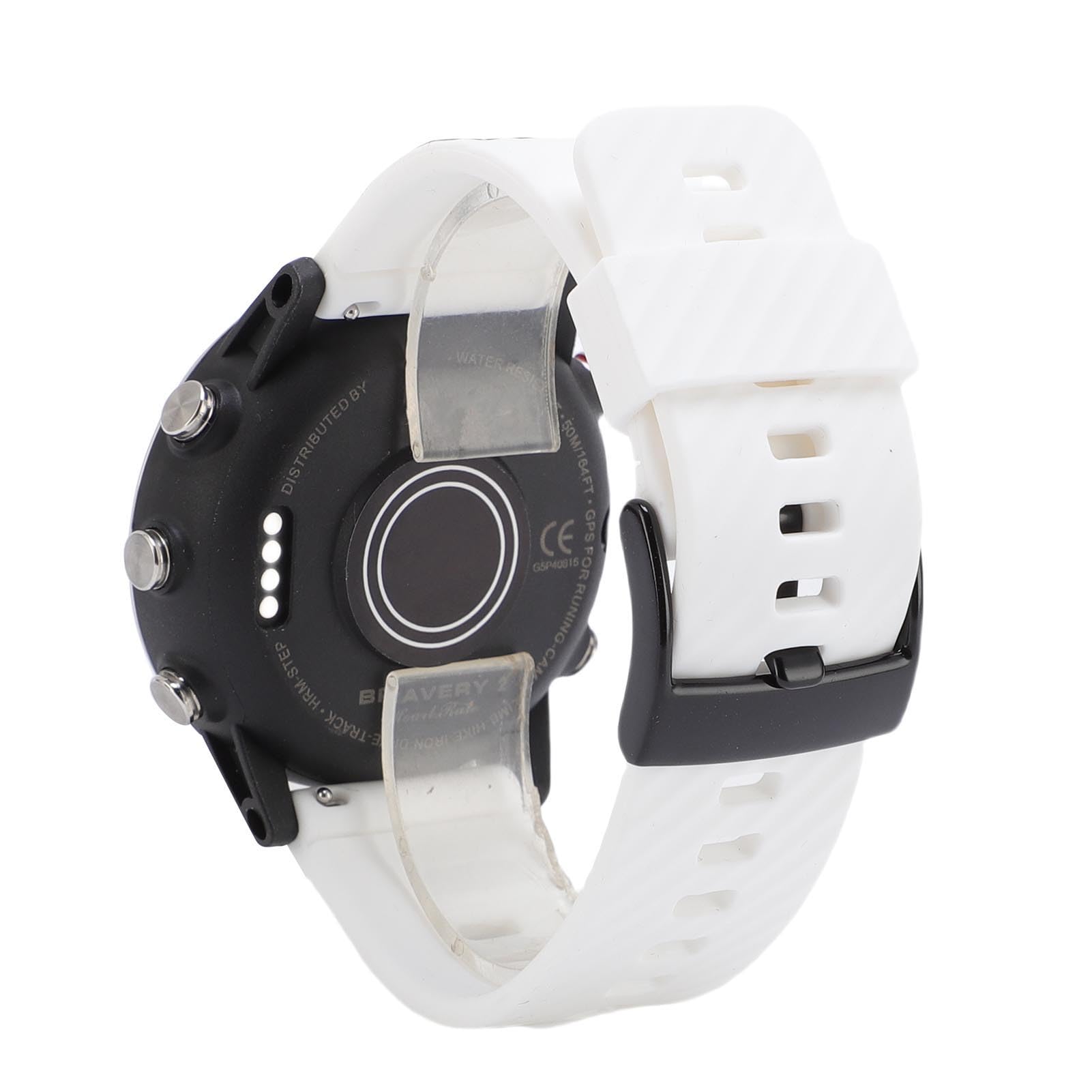 Smartwatch Sportivo con Grado di impermeabilità Fino a 50 Metri e Sensore di profondità per gli Appassionati di Immersioni e Nuoto Design Leggero in Lega di Titanio (Bianco)
