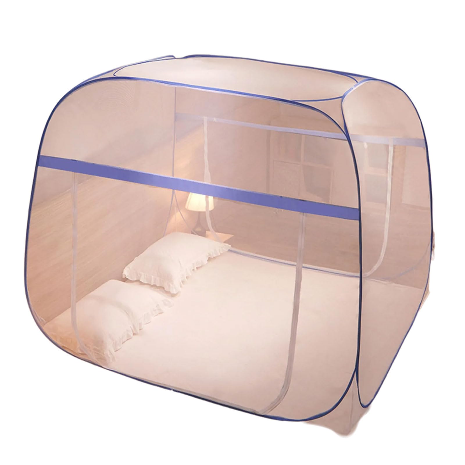 Jazuaiao Foldable Mosquitoes Netting Tent Lightweight Polyester Mosquitoes Meshes for InsectFree Indoor Bedroom Canopys