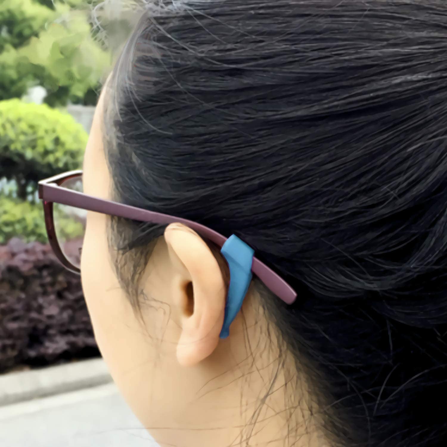 VILIA 12 works Eyeglasses Anti Slip Retainer Glasses Ear Hook Grip kids and Adults Silicone Anti Slip Holder For Glasses Piece Eyeglass Temple Tip(Multicolored) - Image 4