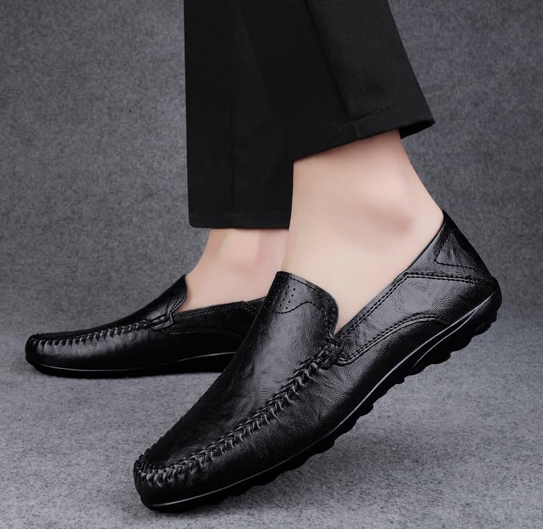 Men's Classic Slip-On Oxford Shoes Lightweight Comfortable Thick-Soled Formal Shoes for Formal Business Wedding2