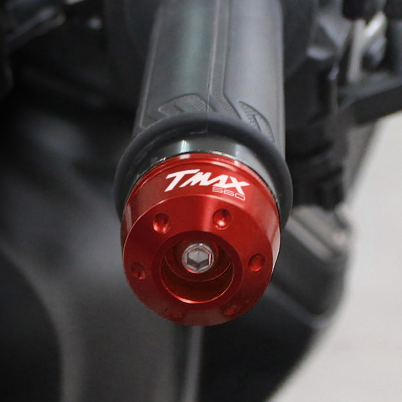 Topes de Manillar Moto Manillar Topes Perillas Aluminio,Deslizador antivibración para TMAX560 T-MAX 560 2022 2023 2024