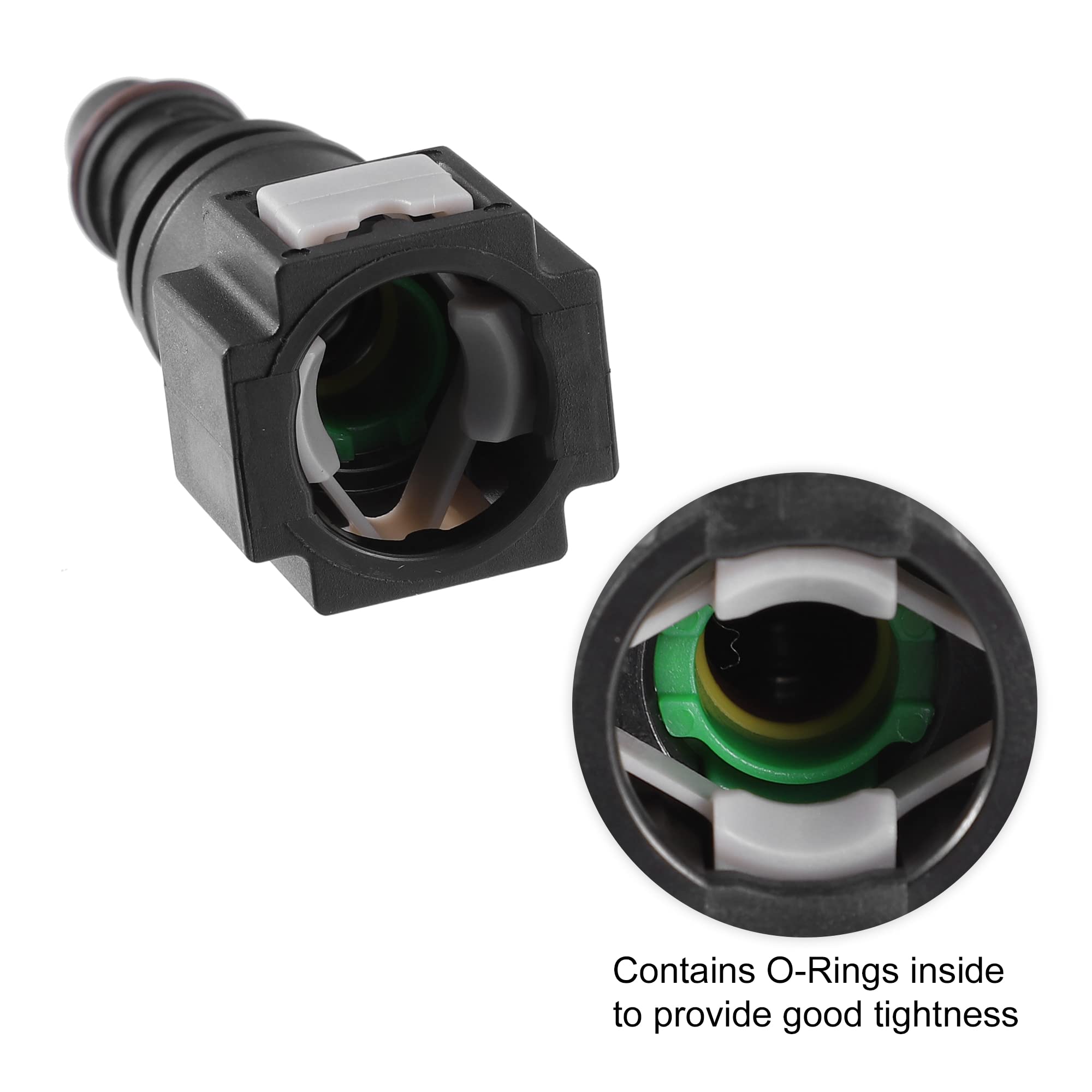 2 Connettori Rapido Per Tubo Carburante - Nylon, 9.89mm A 10.5mm - Sgancio Veloce Per Impianti Gas/Carburante - Foto 5