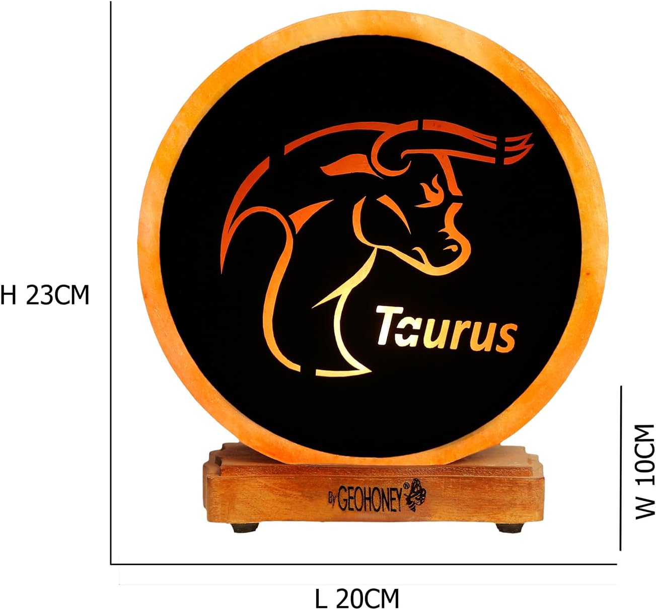 Geohoney Himalayan Salt Lamp - Zodiac Sign Cancer Gh-CSl-042 C
