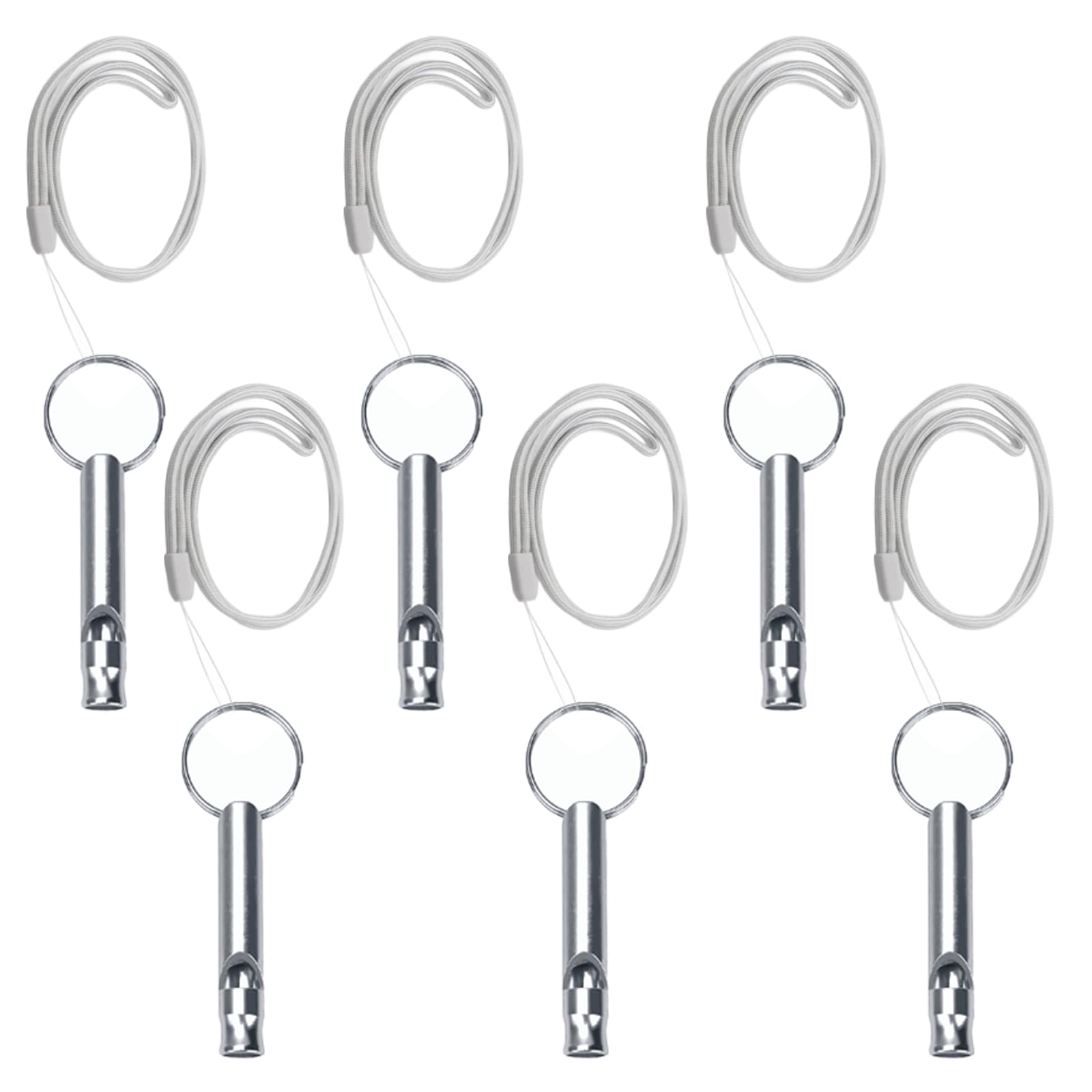 6 Pièces Sifflet Ultrason Chien Rappel Anti Aboiement Chat Rappel, Sifflet De Survie, Aluminium, Aides Au Comportement, Outils De Contrôle, et 6 Cordon Tour De Cou