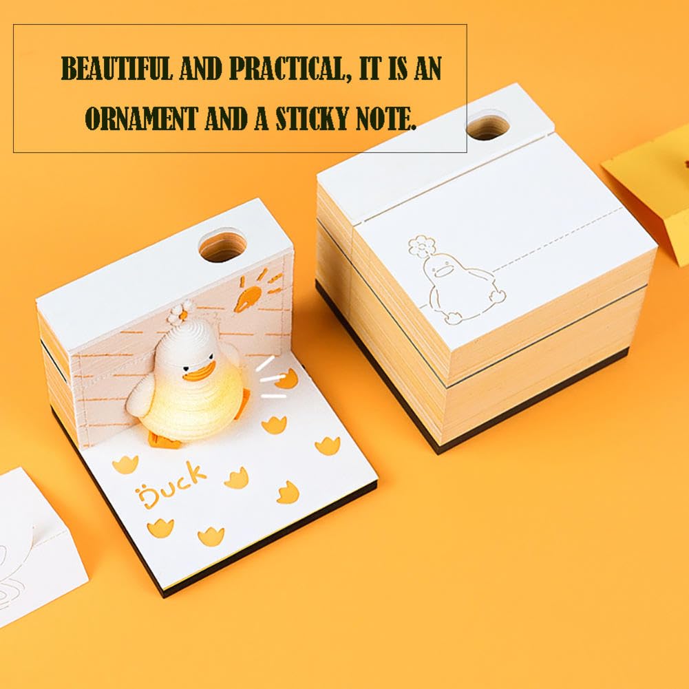 3d Sticky Notes, Kalendarz Kaczor, To jest ręcznie podarta rzeźba z papieru