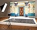 Leowefowa 7x5ft Vinyl Ancient Egyptian Mural Painting Backdrop Pharaoh Hieroglyphics Hand Painted Pillars Religion Artistic Belief Carving Door Photography Background Kids Adults Photo Studio Props