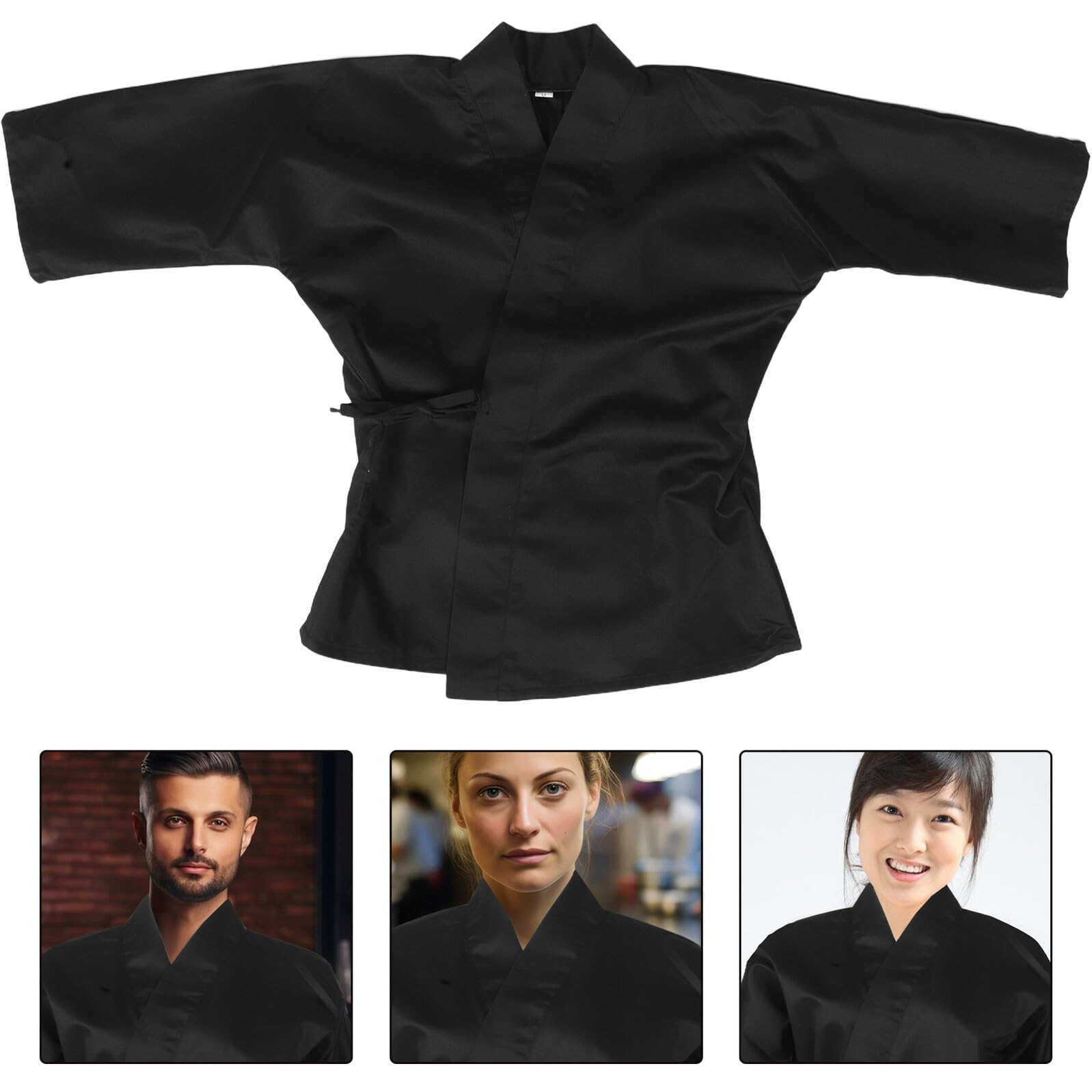 Beaupretty Ropa De Trabajo De Chef Japonesa Kimono Chaqueta De Chef De Sushi Transpirable Uniforme Unisex para Restaurantes Japoneses para Cosplay De Kimono Japonés