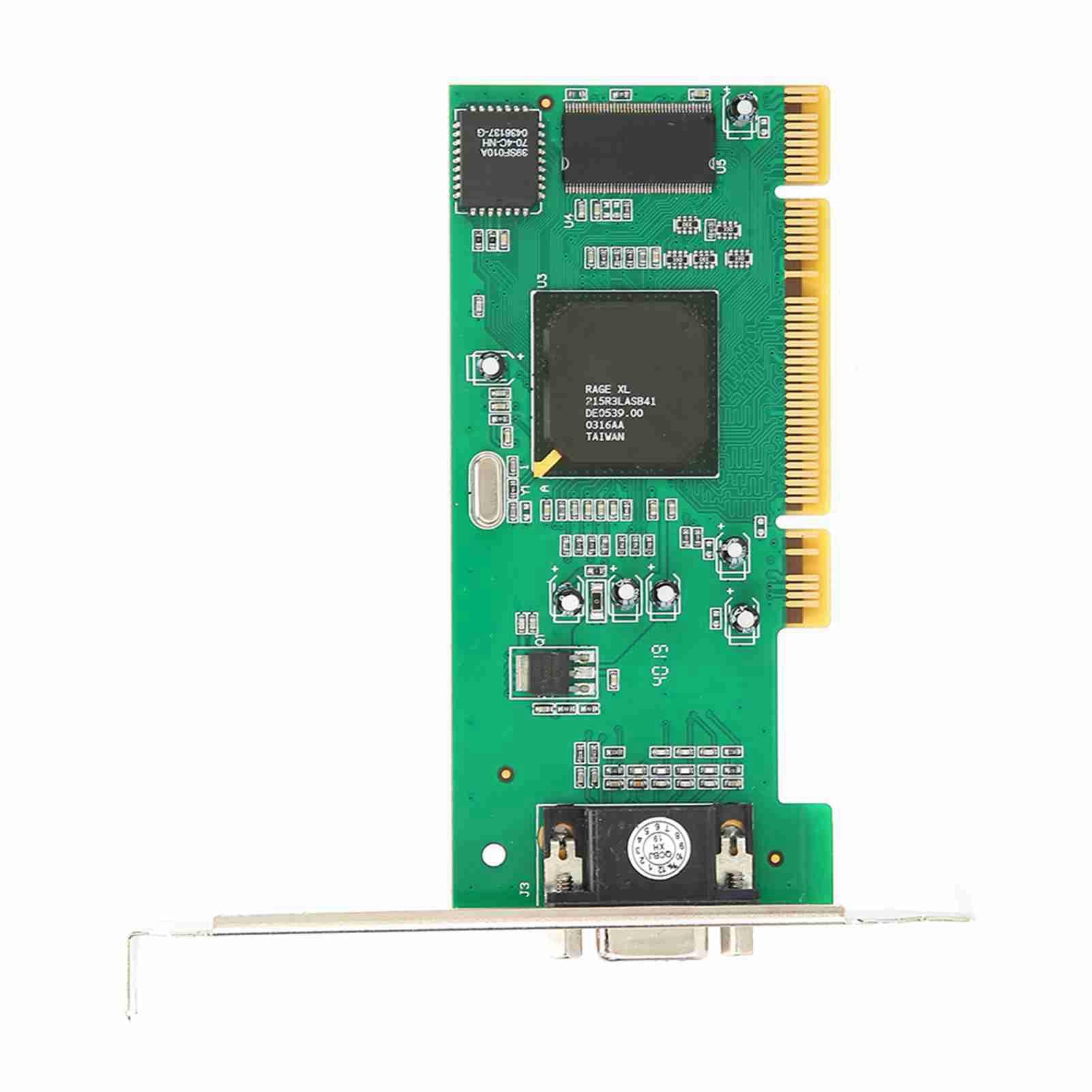 Scheda Grafica Vga PCI 8MB 32Bit Accessori per Computer Desktop Multi Display per ATI Rage XL Scheda Video PCI Vga Multidisplay Grafica PCI da 8 MB Tipo di Interfaccia e Aiuta Il