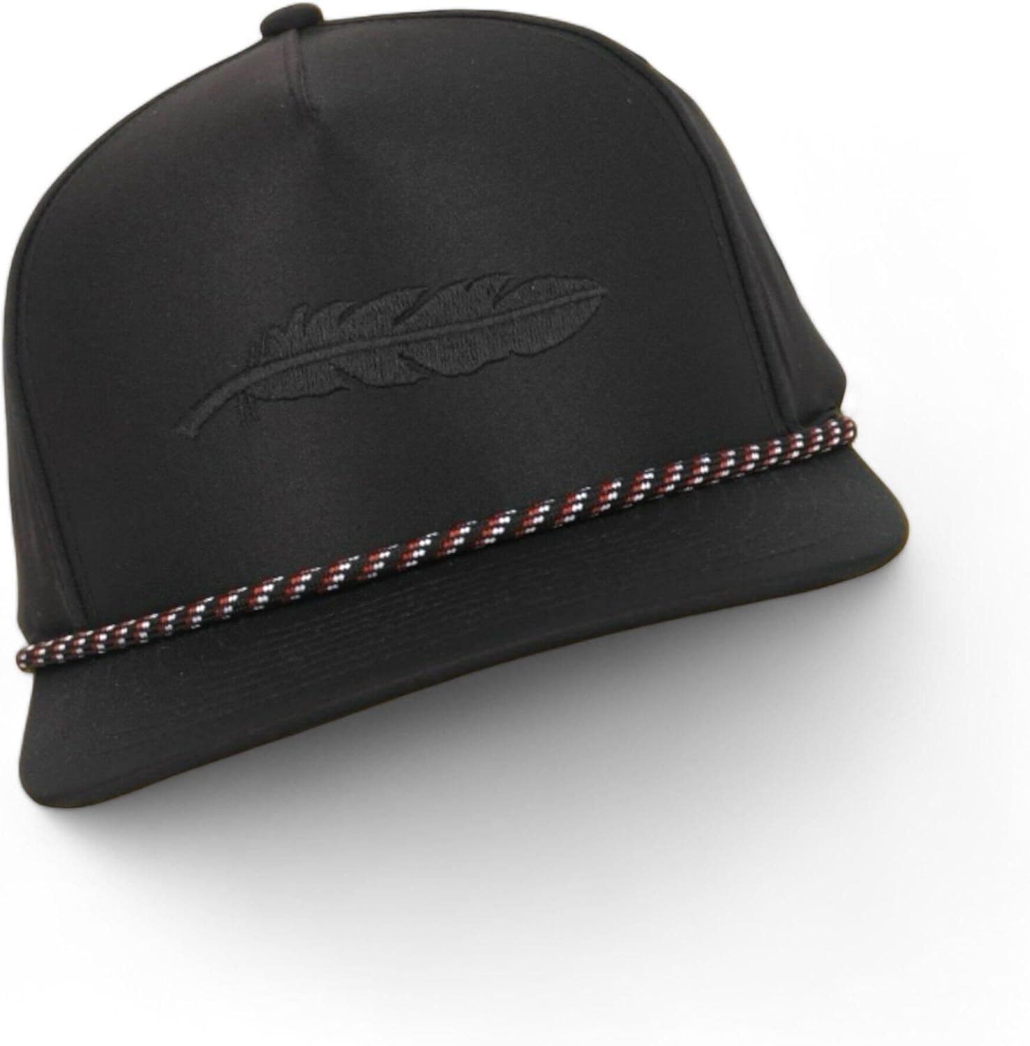 Armadillo Hat Co. Trucker Hat - Blackbird Mens Rope Black Hat, Adjustable Snapback Hats for Men - Stylish Trucker Hat Men with Classic Design, Durable and Comfortable Fit