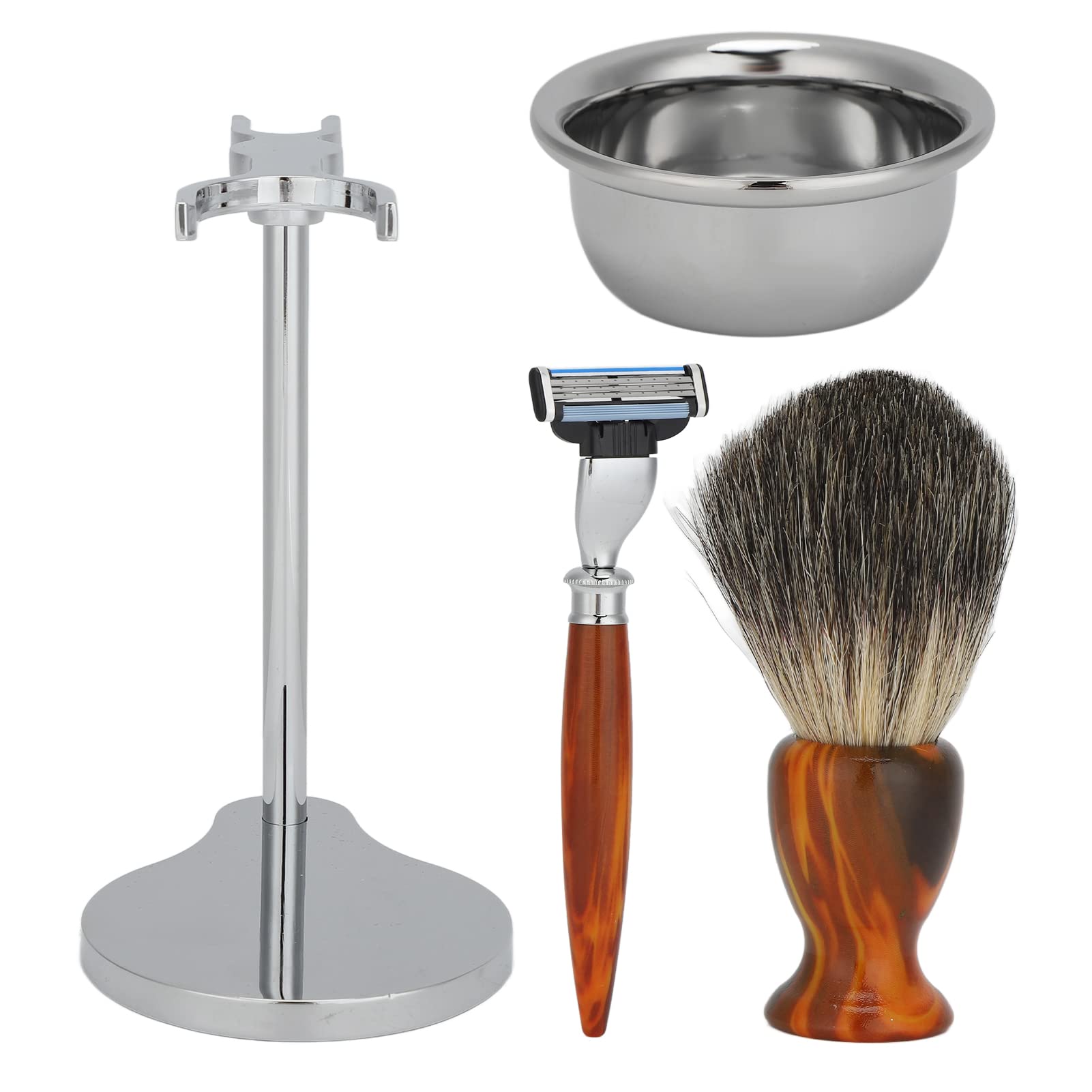 Semme Premium Kit Set Edelstahlschüssel Bürstenhalter