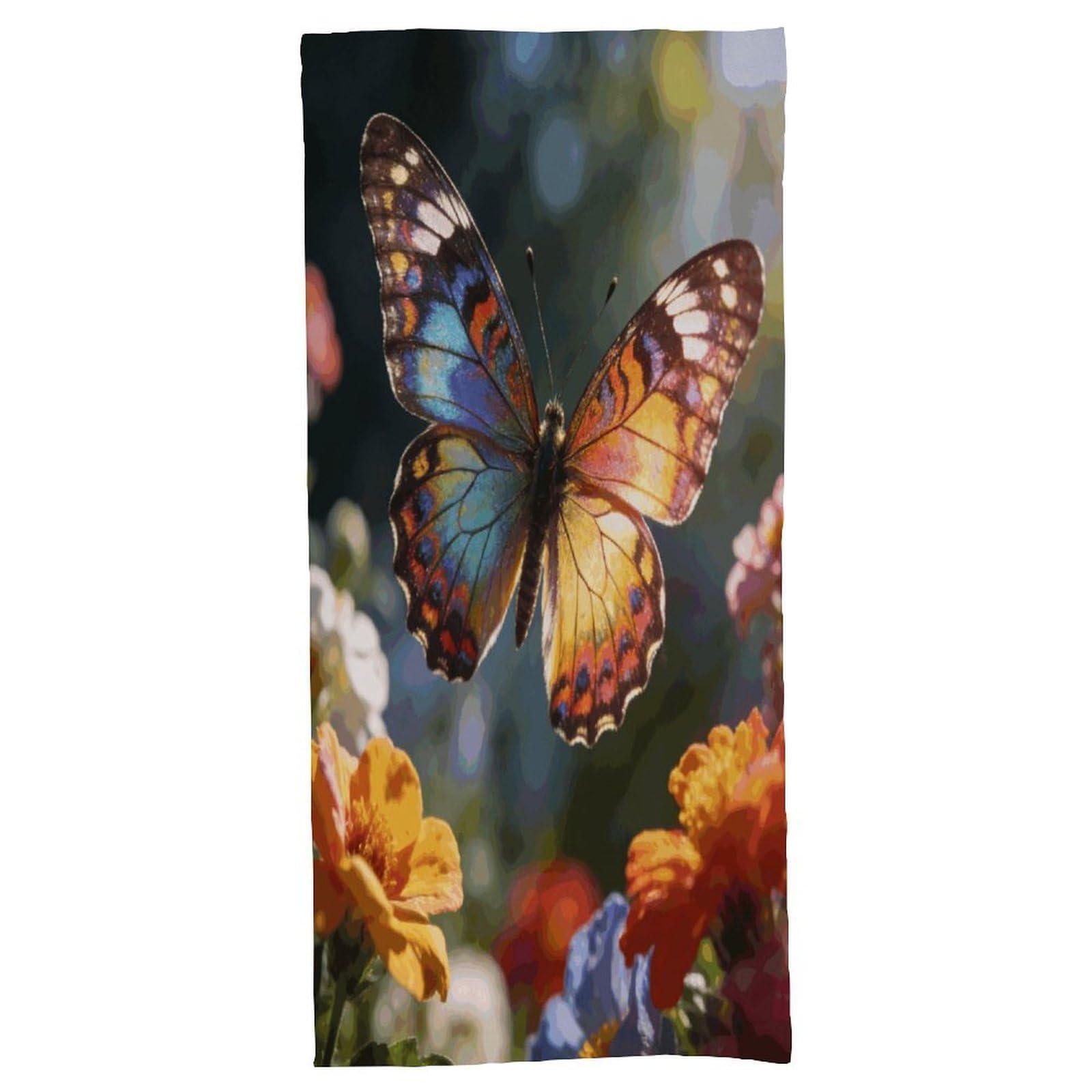 Fodpand Style Butterfly Bath Towel, Highly Absorbent & Quick Drying Beach Towel, Compact & Lightweight Pool Towel For Bathroom, Beach, Pool, Gym, Spa, And Hotel Use