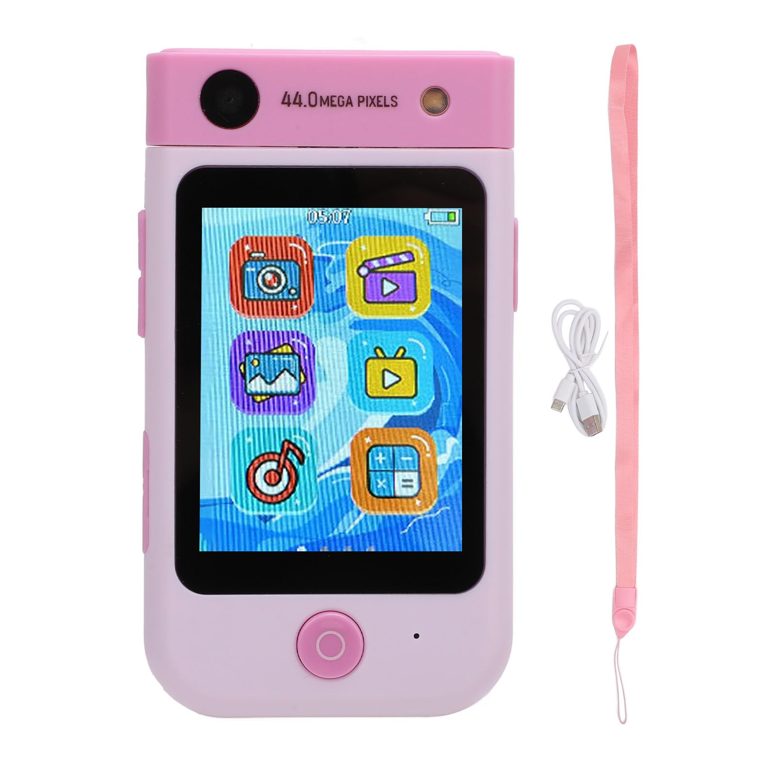 Cámara Digital, Cámara con Pantalla Táctil de Enfoque Automático IPS de 2,8 Pulgadas para el Presente (Rosado)