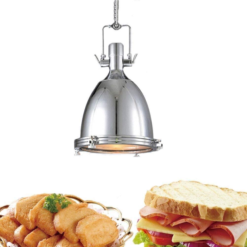 Komercyjny podgrzewacz do żywności, lampa grzewcza ze stali nierdzewnej, z regulacją wysokości, 360 mm