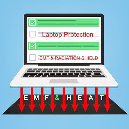 Amazon Emf 放射線保護パッド 16インチ 多層シールド ノートパソコン 抗放射保護プロテクター Emfブロック ノートパソコン Ipad Macbook 携帯電話用 電磁波防止 Emfフリー 大切な人を守る Cova ノートパソコンアクセサリ 通販