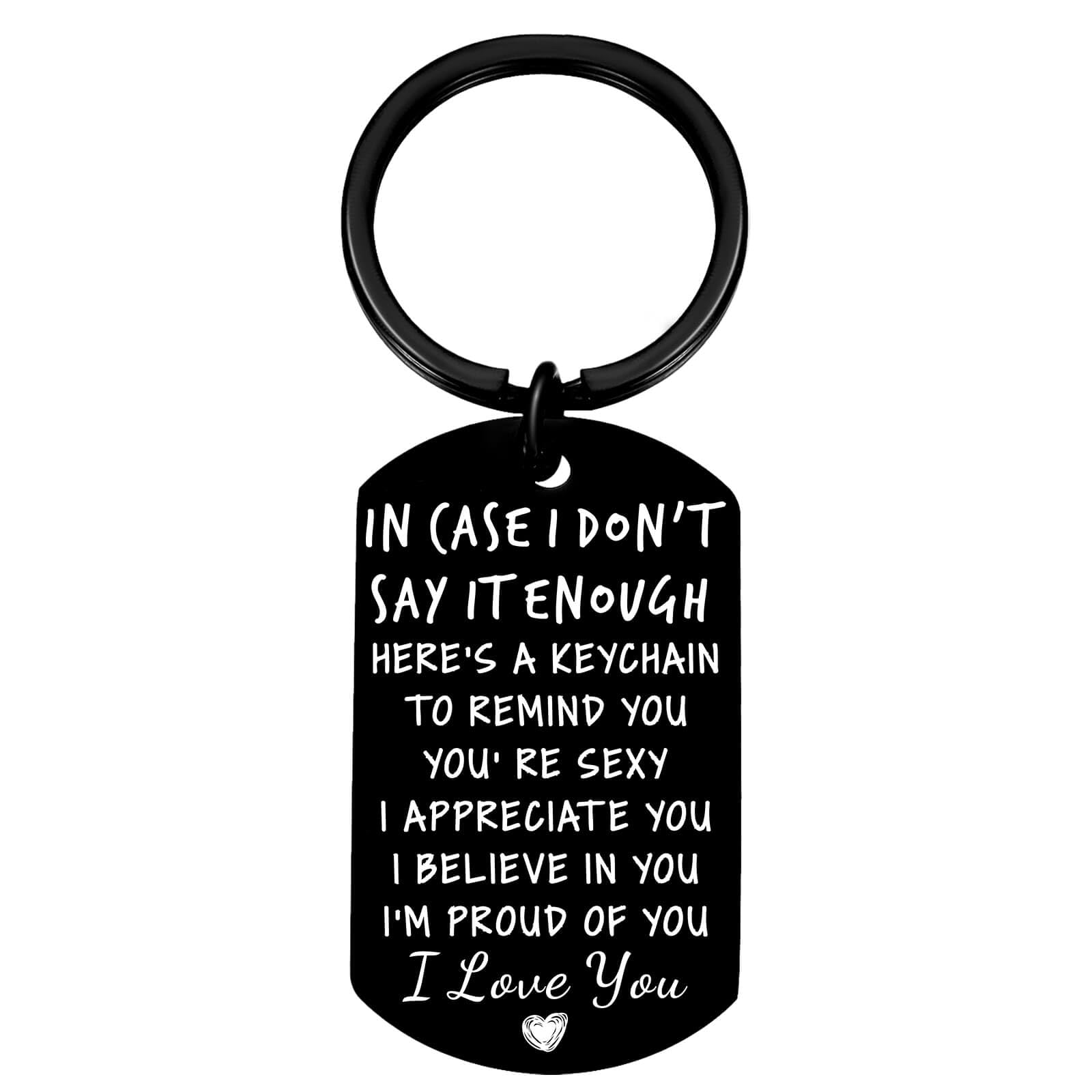 Coolvy Valentines Day Gifts for Him Drive Safe Keychains for Boyfriend Husband Birthday Anniversary Christmas Gifts From Wife