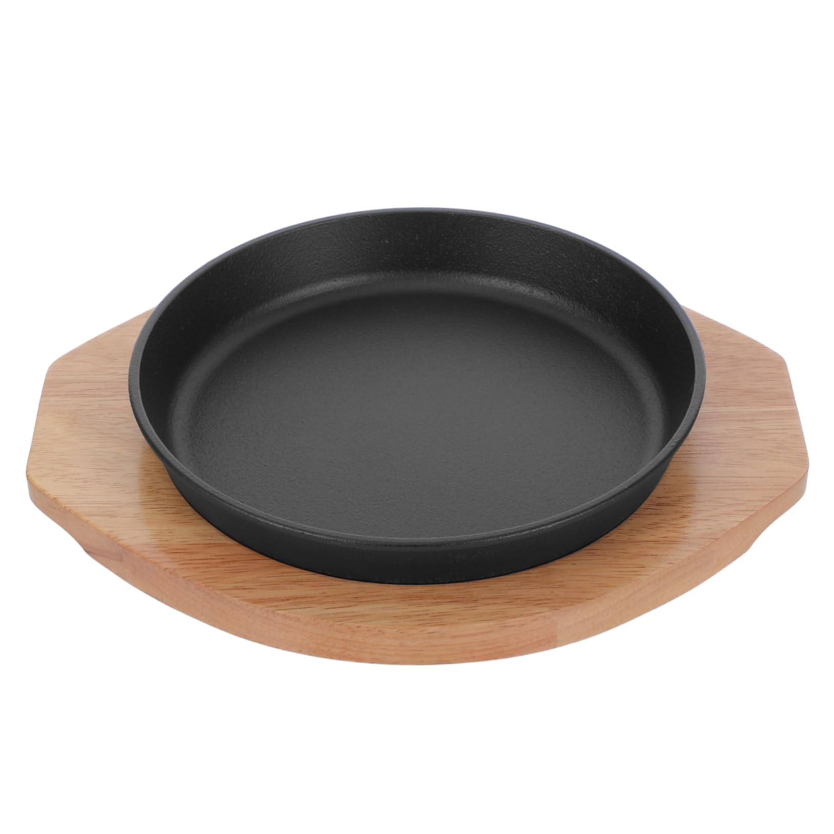 Homoyoyo Placa de Parrilla Teppanyaki Redonda de Hierro Fundido Plancha para Carne y Barbacoa Fácil de Limpiar para Fiestas Familiares