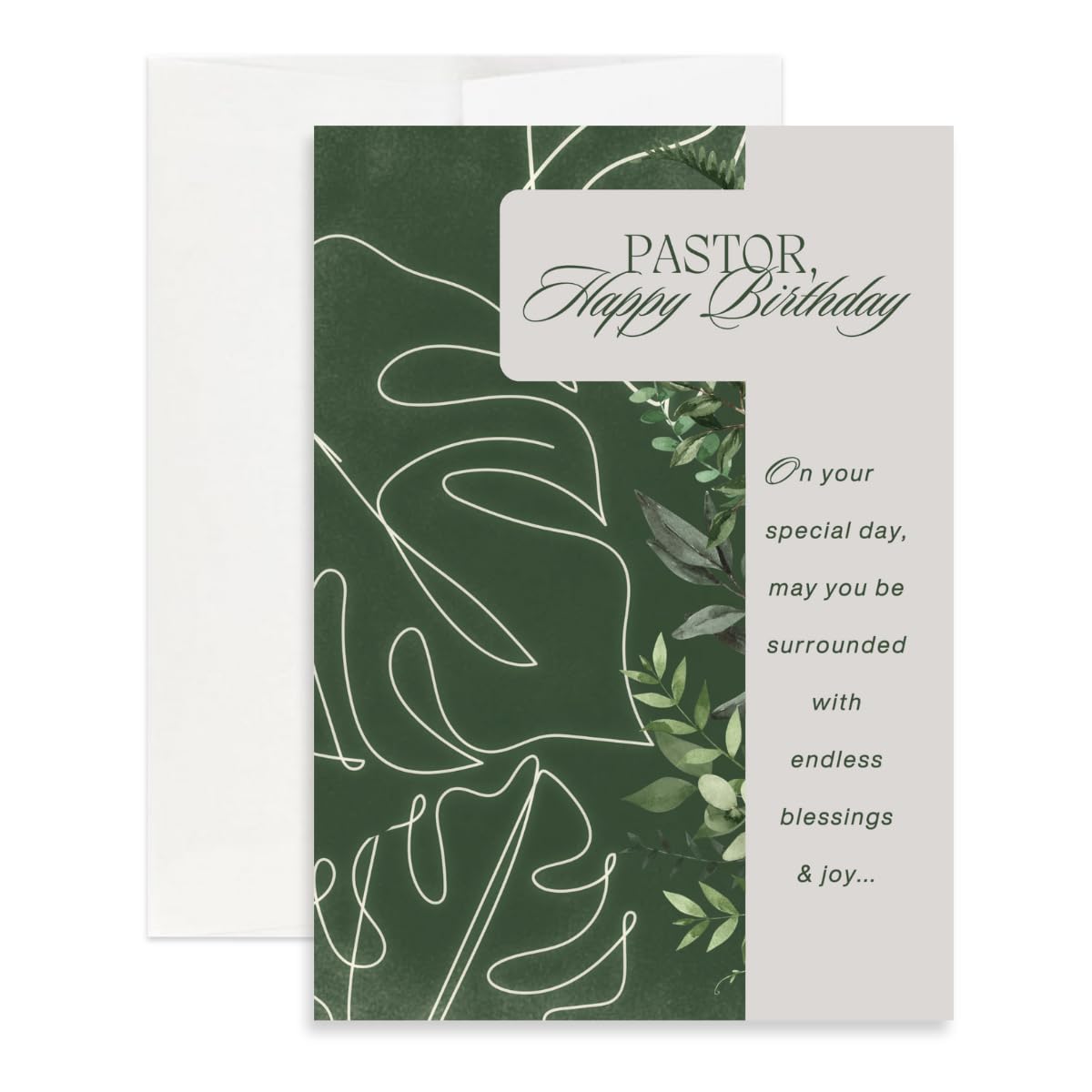 Christian Birthday Card for Pastor (Single)