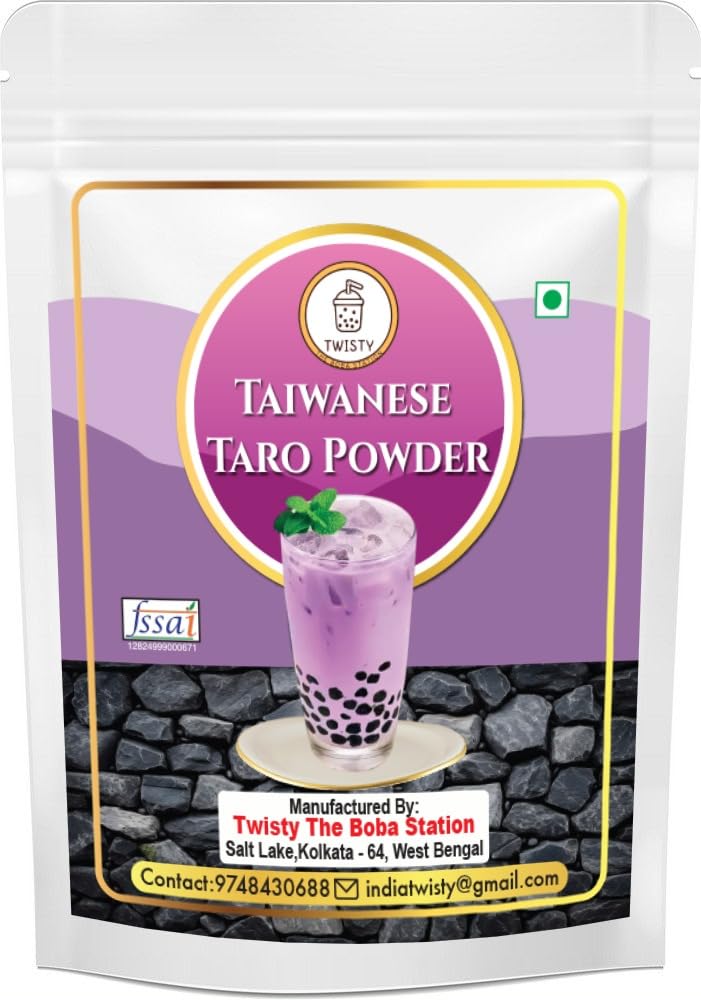 Twisty The Boba Station® Taiwanese Taro Premix for Bubble Tea, Milkshakes, Ice Cream and Yogurt | Boba Tea Variety of Flavors - Vegan | (250 Grams) (B0DBYZR82M) Amazon Price History, Amazon Price Tracker