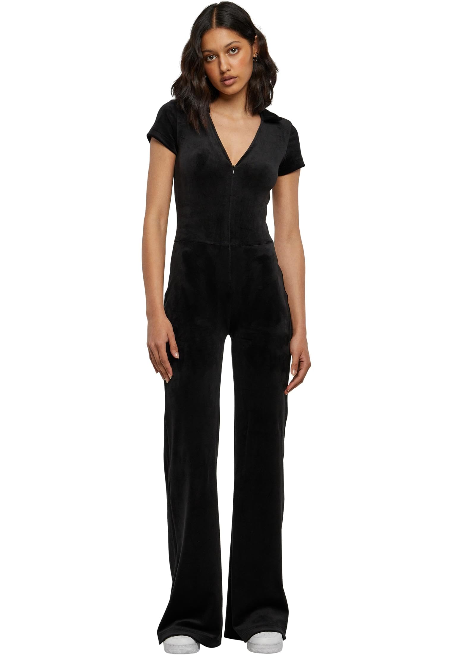 Urban Classics Damen Ladies Velvet Jumpsuit
