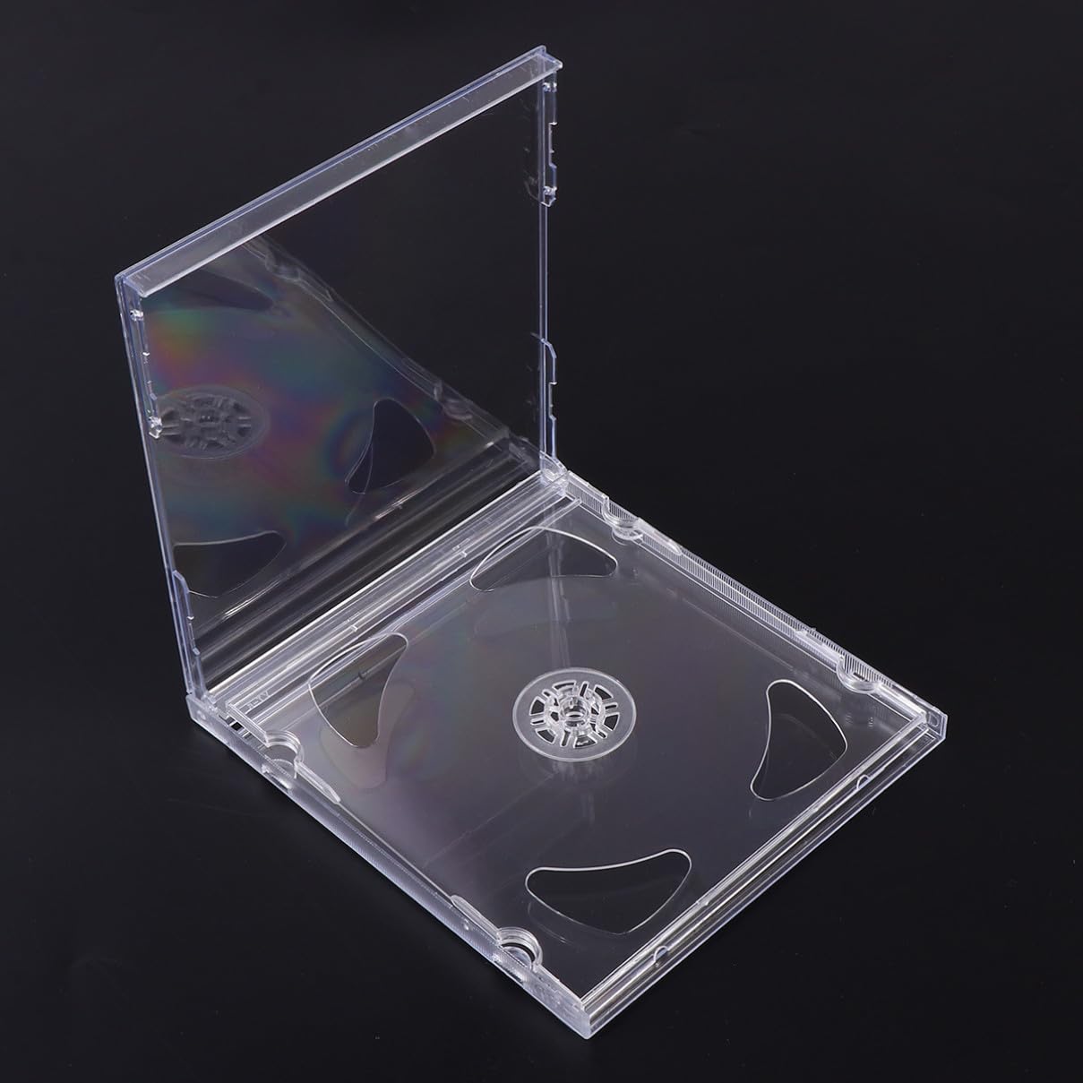 Yardenfun 10 pezzi Custodia CD Doppia Trasparente Rigida Portatile per CD Dvd Supporto Media Video Versatile per Uso Quotidiano e Regali