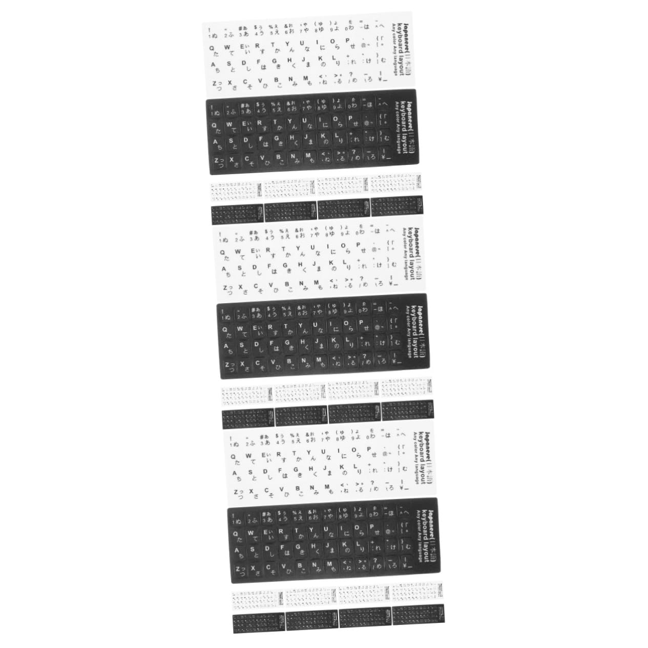 NUOBESTY 5 Set Adesivi Per Tastiera Facili Applicare E Rimuovere Resistente All E Duraturo Per Laptop 10 Pezzi*5