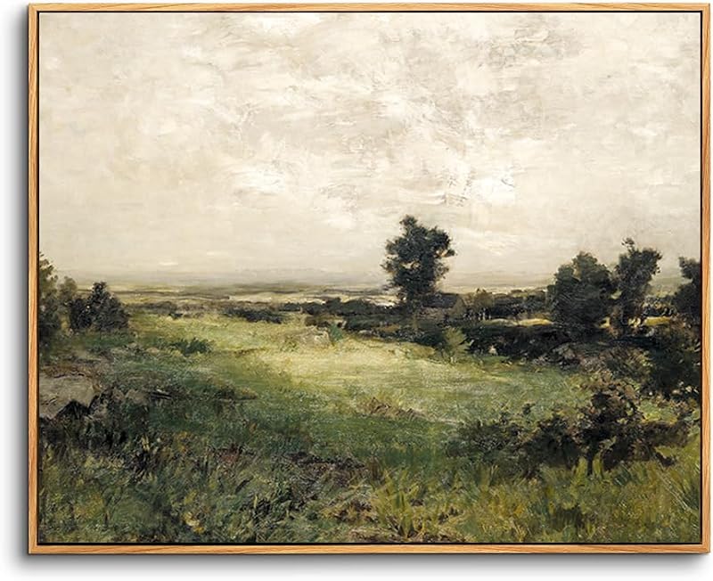 hyidecorart Vintage Vászon Kép Fa Kerettel 60x90cm Természet Tájkép Falikép Nappali Hálószoba Fürdőszoba
