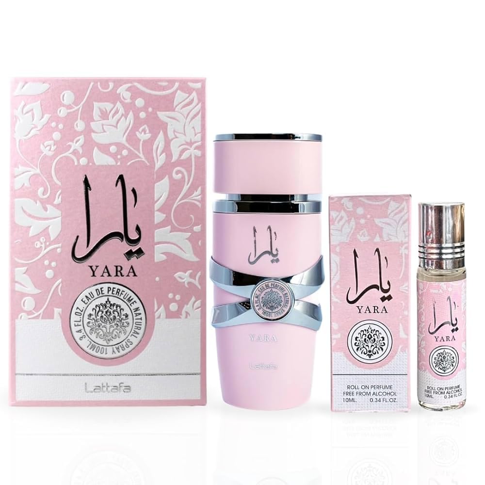 YARA Set Profumo Donna 100ml + Olio Concentrato Roll-on 10ml Lunga Persistenza