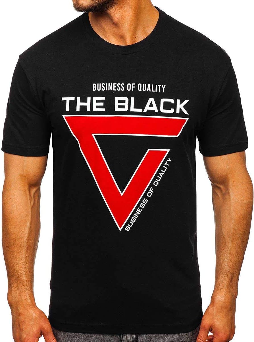 T-shirt Maniche Corte Collo Rotondo Motivo Sport Uomo Stampa - Foto 7