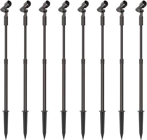 Malibu - Lámpara de pared telescópica LED de bajo voltaje para exteriores, iluminación impermeable para entrada, patio, césped, inundación, jardín,