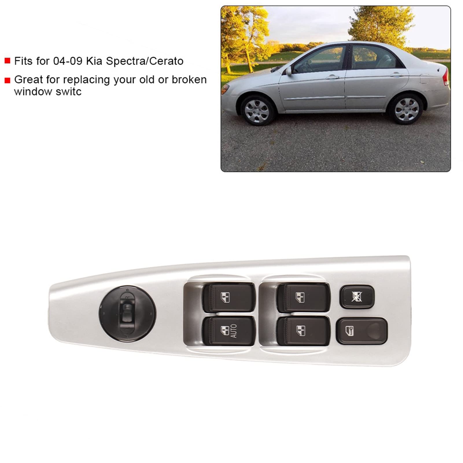 Power Window Master Switch For Kia Spectra & Cerato | Driver Side