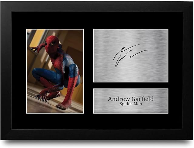 HWC Trading FR A4 Andrew Garfield Spider-Man Gifts Printed Signed Autograph Picture for Movie Memorabilia Fans - A4 Framed