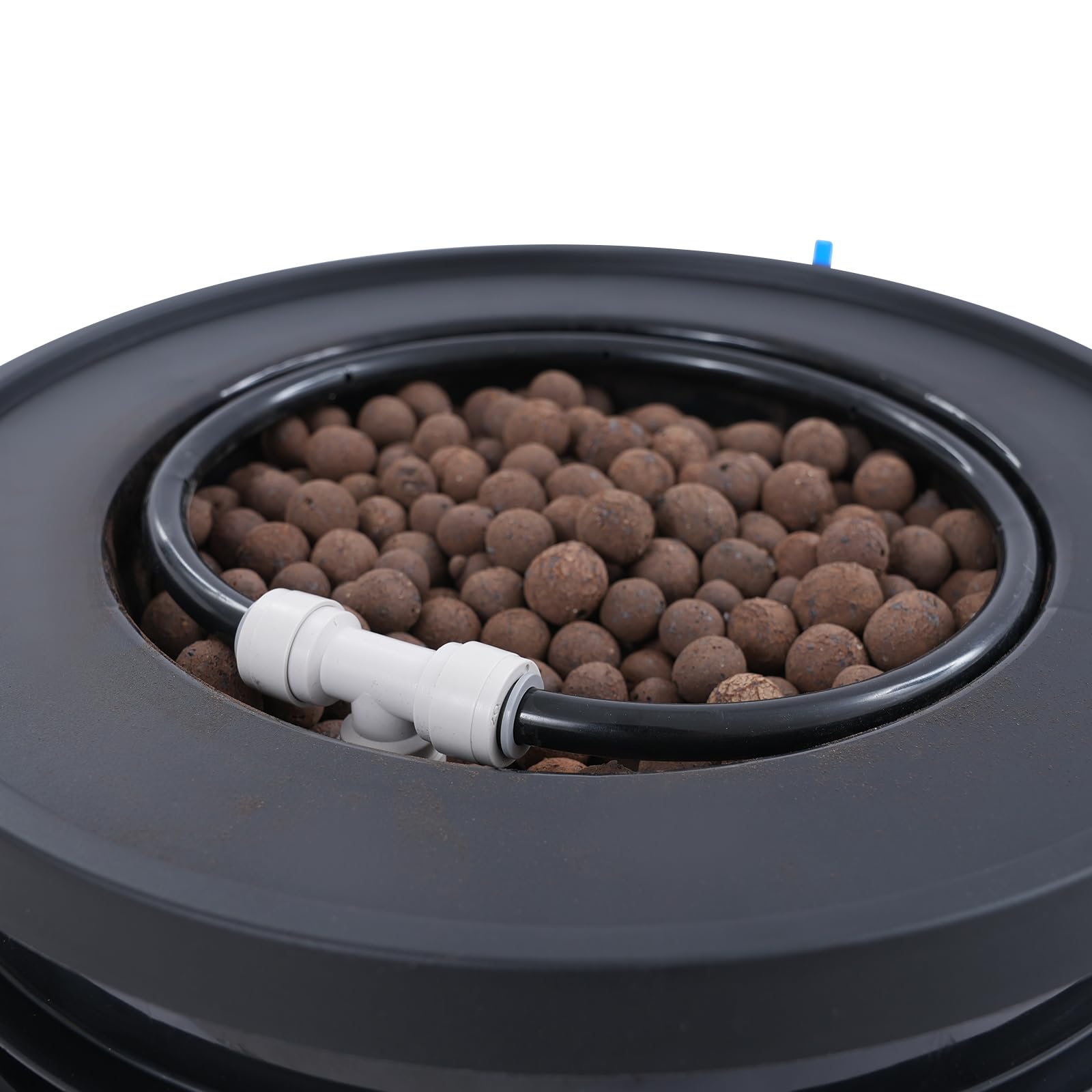 DWC Hydroponics Grow System - Sistema de cultivo hidropónico con 2 cubos + bomba de aire de 12 W para verduras y flores