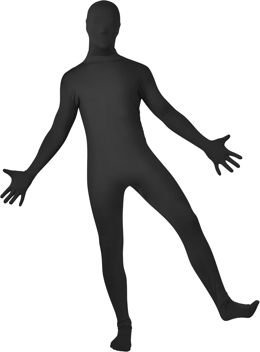Spooktacular Creations Black Bodysuit Costume Men, Black Morph Suit, Full Bodysuit Mens Halloween Costumes for 2026