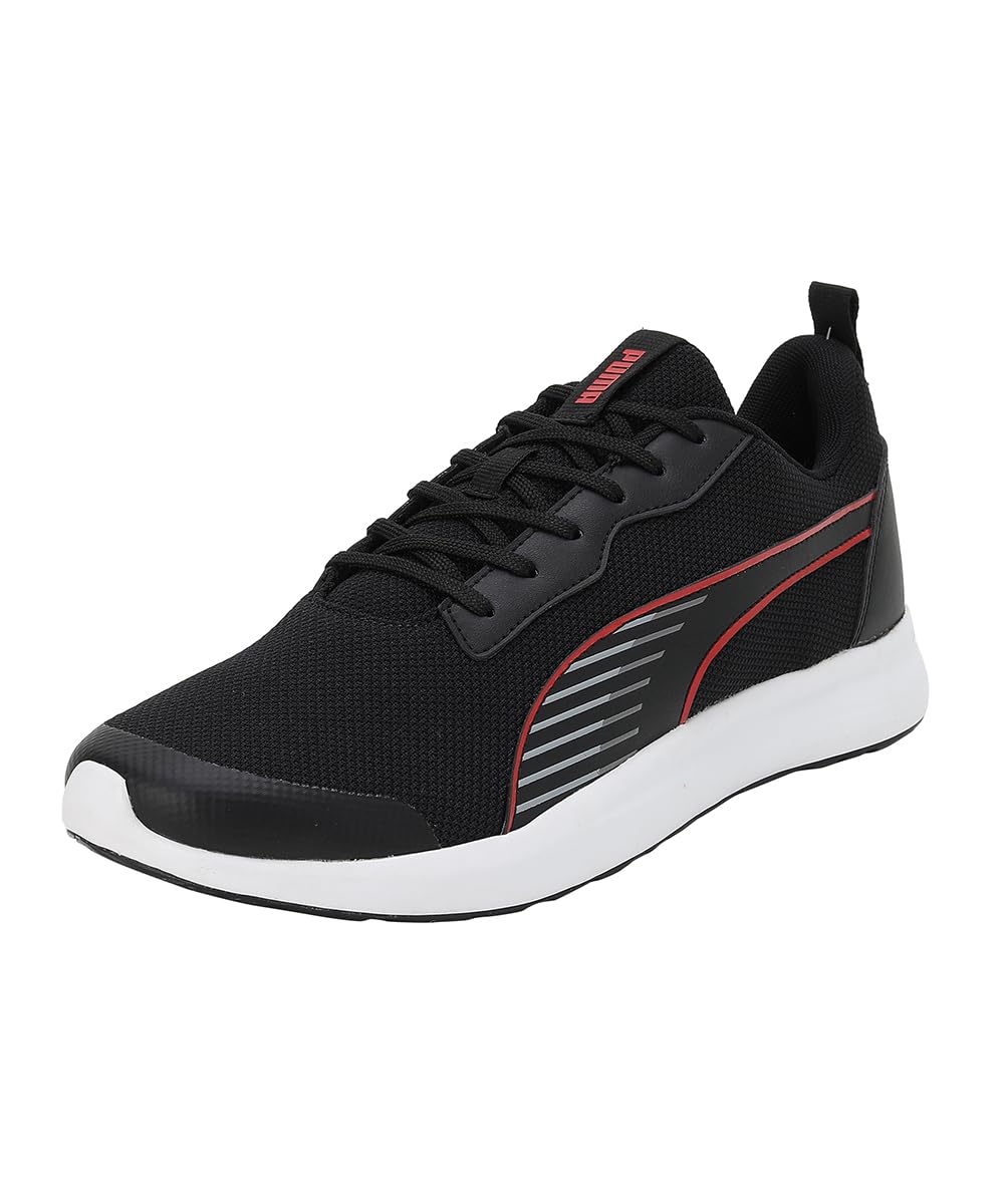 Puma Mens Rideric Black-White-Burnt Red Sneaker - 10 UK (39183901) (B0C7BVF2FM) Amazon Price History, Amazon Price Tracker