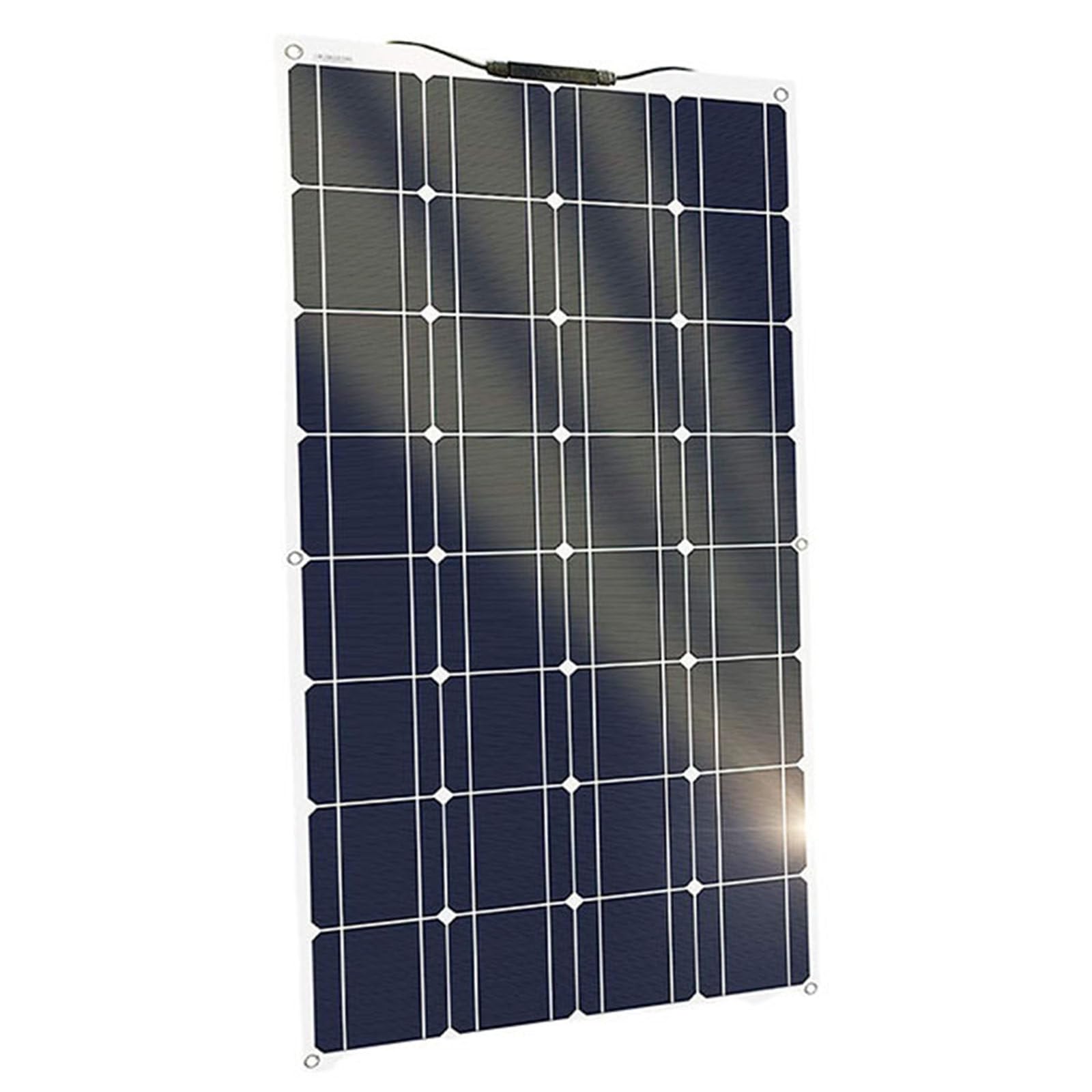 Kit de Panneaux solaires Flexibles 100 W, Panneaux solaires monocristallins pour Camping-Car Hors réseau, Camping-Car, Caravane, Camping-Car, Bateaux, toits