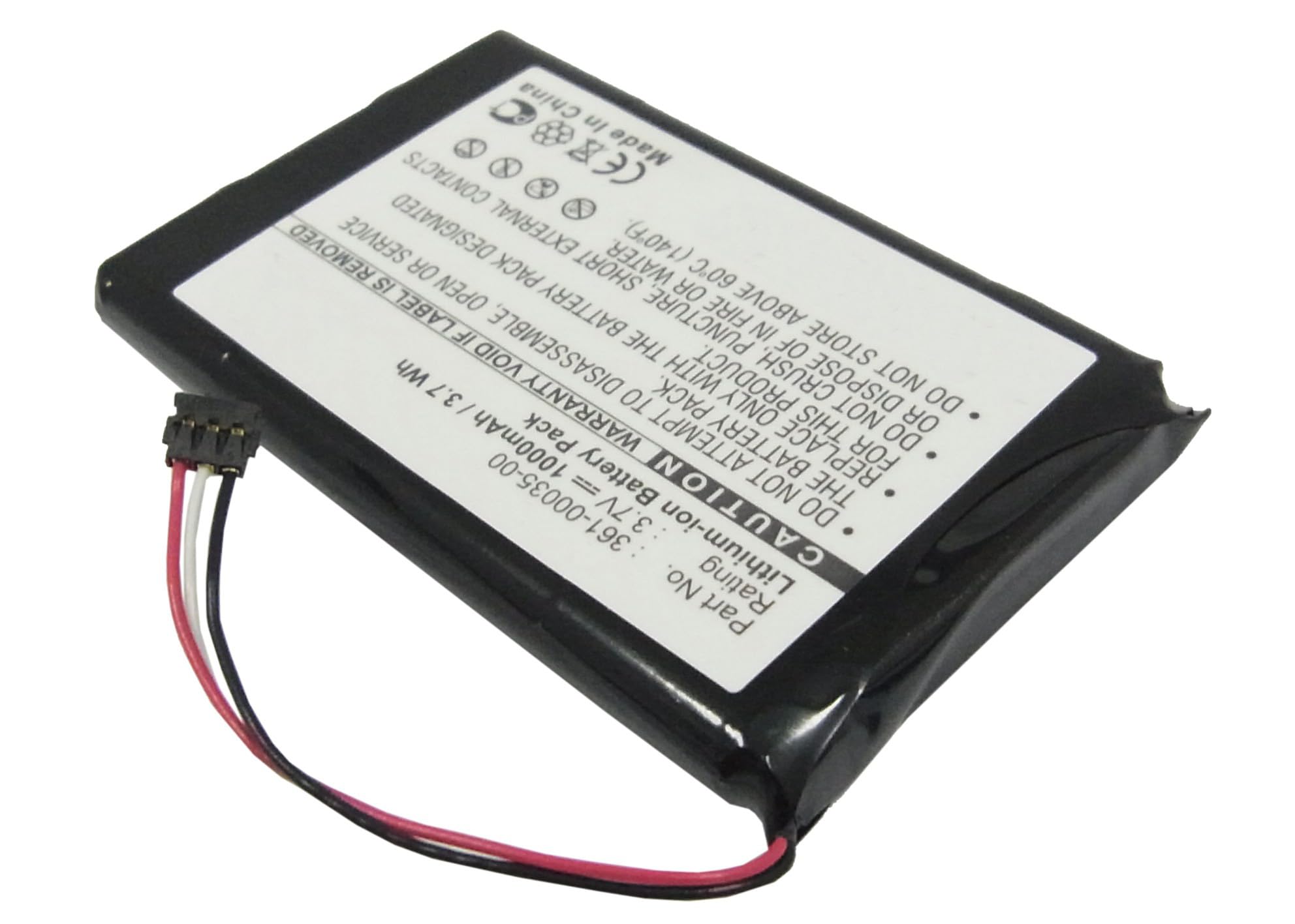 Synergy Digital GPS Battery, Compatible with Garmin 361-00035-00 GPS, (Li-ion, 3.7V, 1000mAh) Ultra High Capacity, Replacement for Garmin 361-00035-02 Battery