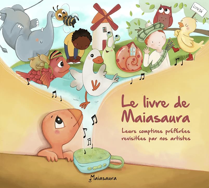 MAIASAURA | Maïa Plus | Boite à Musique et Histoires avec 200 Titres | La Conteuse pour Enfants de 0 à 8 Ans | Retrouvez des Comptines des Berceuses et des Fables