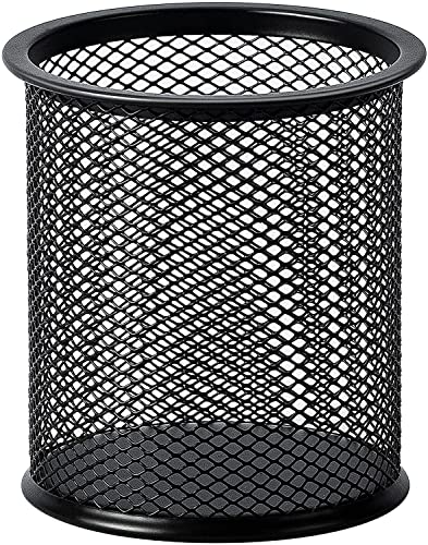 GLUN® Cylendrical Black Mesh Metal Desk Pen, Pencil and Other Stationery Organiser Holder, Use at Office, School and Home Pack of 5 (B0C6LY3MQB) Amazon Price History, Amazon Price Tracker