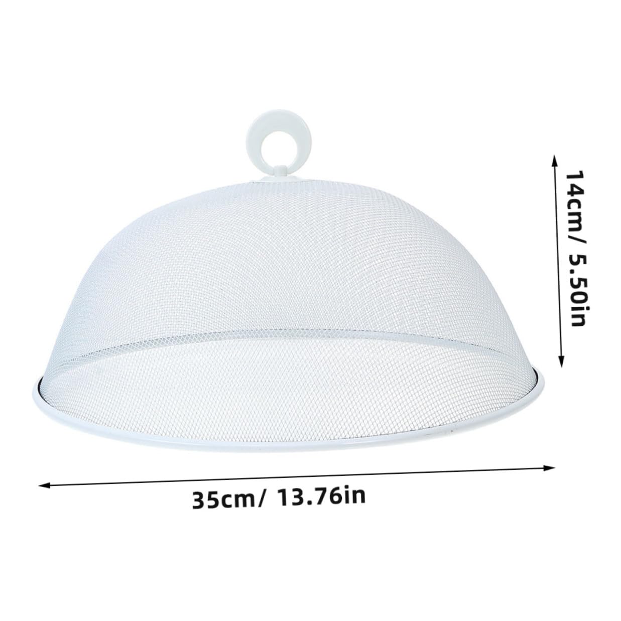 Gatuida Cubierta para Alimentos de Hierro Forjado, 2 Piezas, Diámetro 35 Cm, Protección para Frutas y Pan en Picnic y Cocina