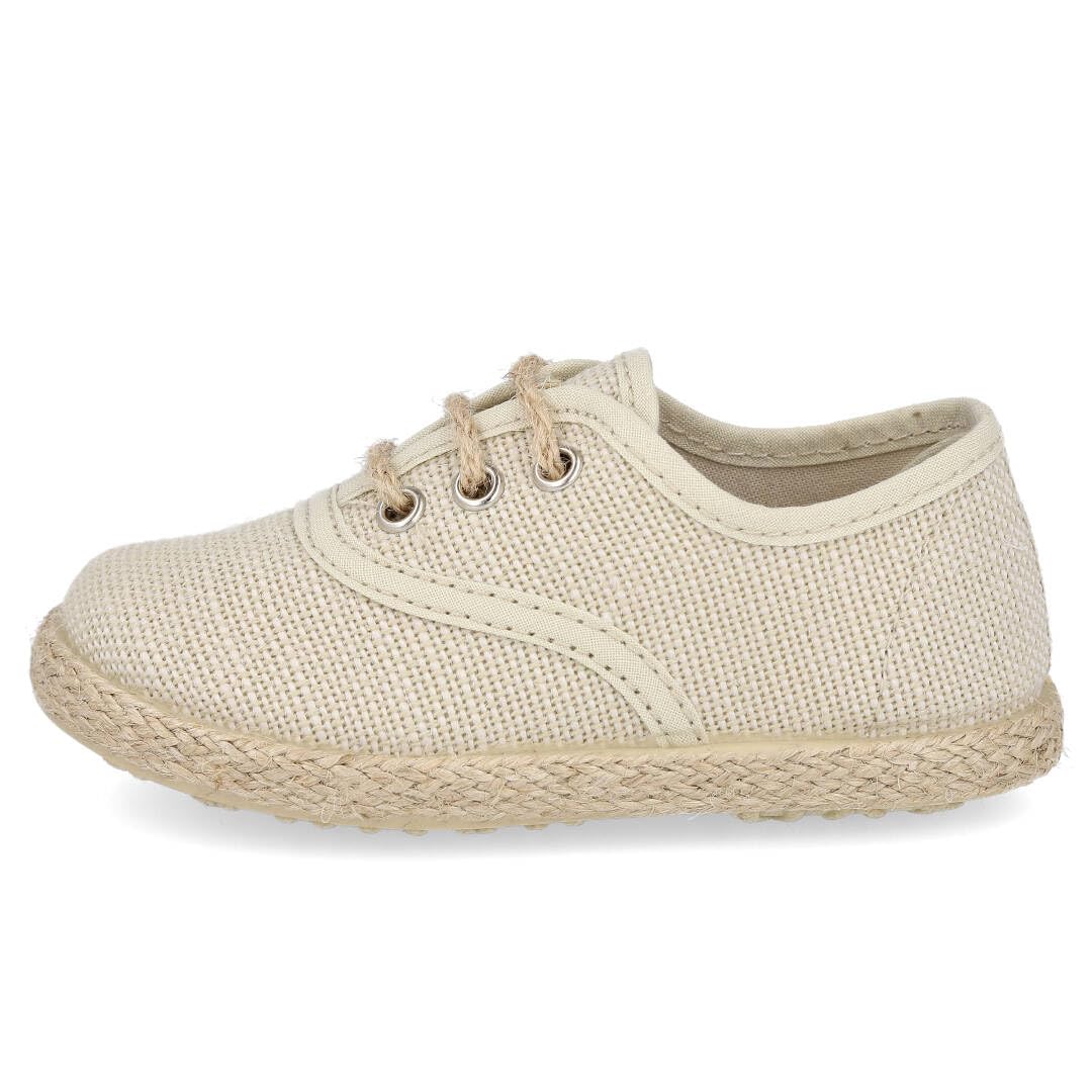 BATILAS 47631 Alpargatas de Esparto para niño - Lona para: NIÑO Color: Taupe Talla: 30