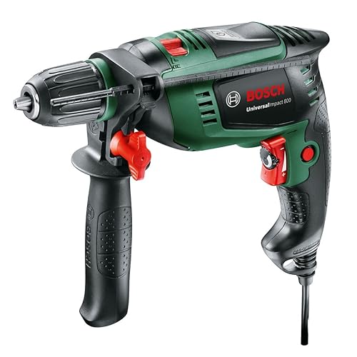Immagine del prodotto Bosch 603131100 Universal Impact 800 Trapano Battente, Funzione Kickback Control, 800 W, 230 V, Verde, ‎27.3 x 6.9 x 23.2 cm, 1.7 Kg