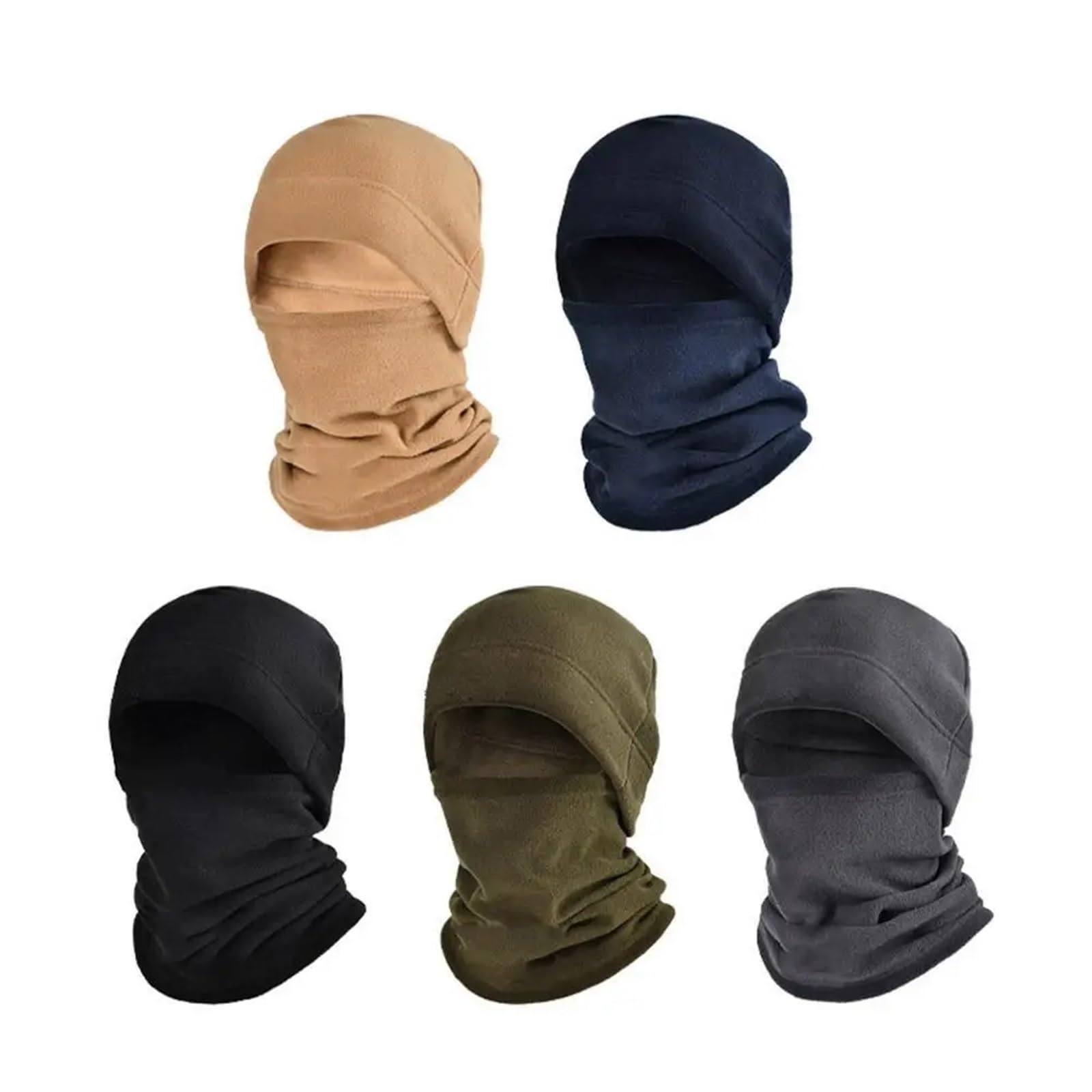 Masque De Cyclisme Cagoule chaude d'hiver for hommes et femmes, 2 pièces, casquette de cyclisme, Sports de plein air, coupe-vent, bavoir de Ski, polaire, résistant au froid, moto, vélo, chapeau Écharp