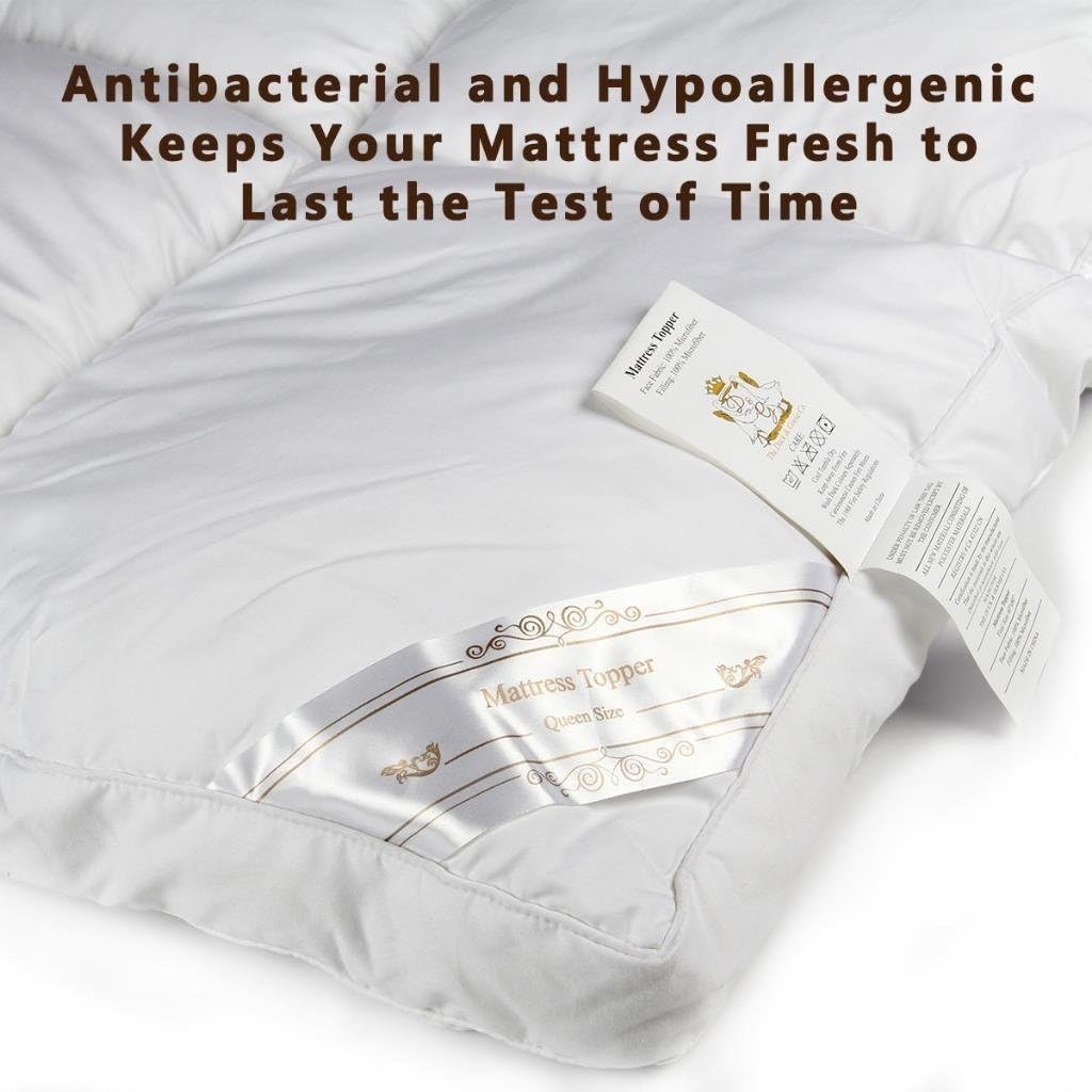 Black Friday - 70% OFF D & G The Duck And Goose Co Overfilled Extra Thick Plush Mattress Topper Full Size, Overfilled Mattress Pillowtop Bed Topper for Best Cushioning Greatest Product D & G The Duck And Goose Co Overfilled Extra Thick Plush Mattress Topper Full Size, Overfilled Mattress Pillowtop Bed Topper for Best Cushioning