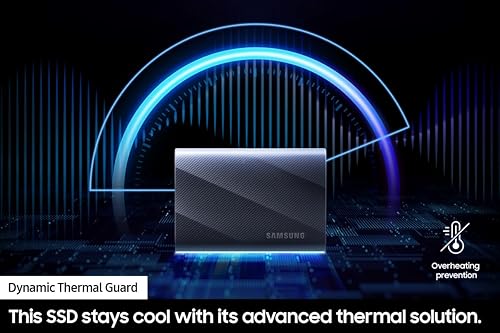 Miniatura 3 de SAMSUNG T9 SSD portátil de 1 TB, unidad de estado sólido externa USB 3.2 Gen 2x2, velocidades de lectura de hasta 2,000 MBs para juegos, estudiantes