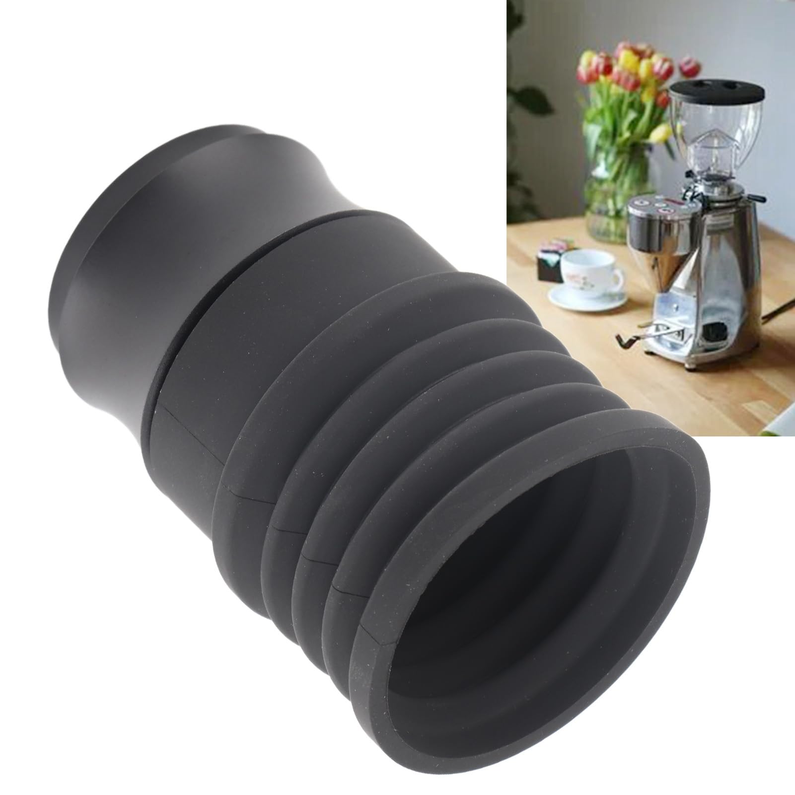 Młynek do kawy dmuchający pojemnik na ziarna wysokiej jakości podkładka silikonowa ze stopu aluminium narzędzie do czyszczenia akcesoria do młynka MAZZER Mini Series 260g 9,2 uncji