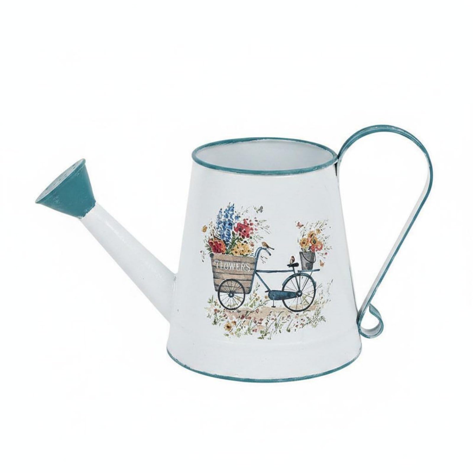 Arrosoir Métal 15L Arrosoir Jardin Arrosoir Plantes Arrosoir Intérieur Arrosoir Extérieur Remplissage Réduit Arrosage Précis sans Éclaboussures Adapté, Blanc, style to 1