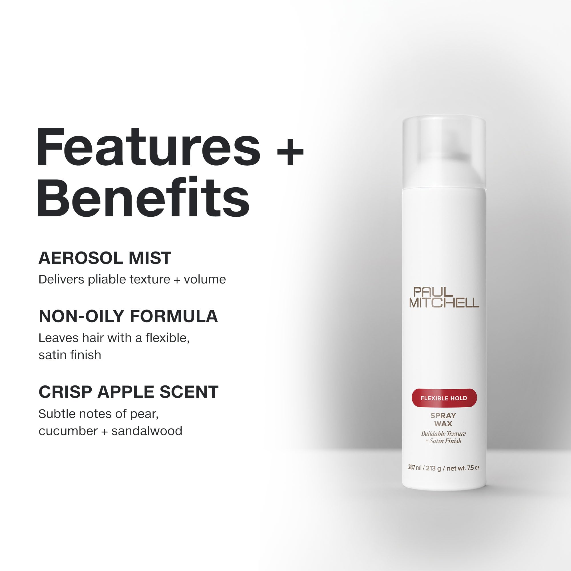 Paul Mitchell Spray Wax, Pliable Texture, Satin Finish, For All Hair Types Especially Fine to Medium