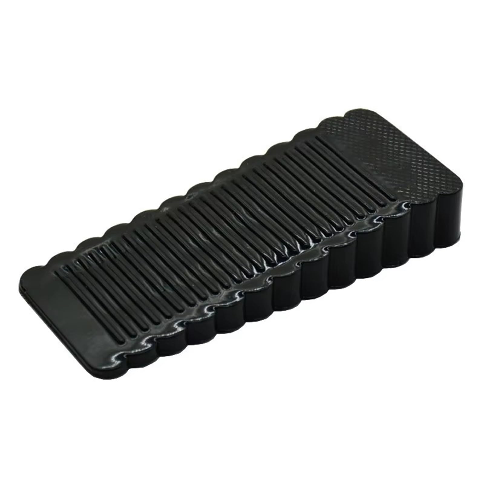 Xctdsvah Black Door Stop Silicone Reusable Shock Absorbent Block Wedge Doorstops Home Office Anti-Collision