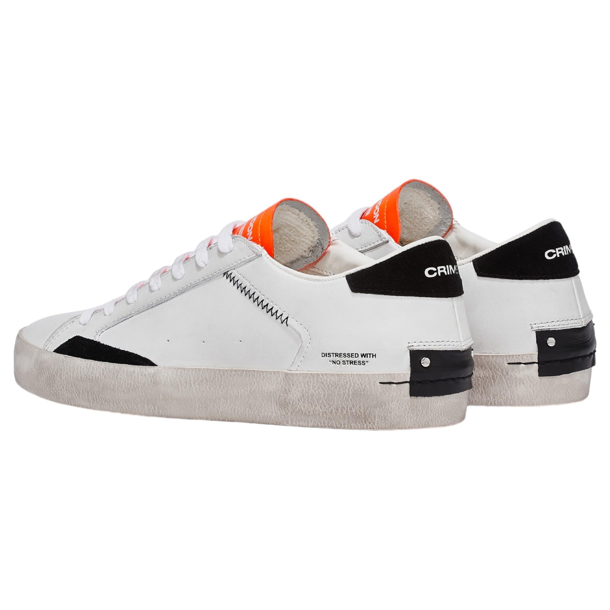 Crime Distressed 16007PP5.10 Bianco Arancio Nero